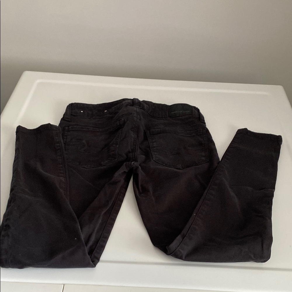 American eagle black khaki jeans size 0short 
Black Slim Fit Pants - Picture 4 of 4